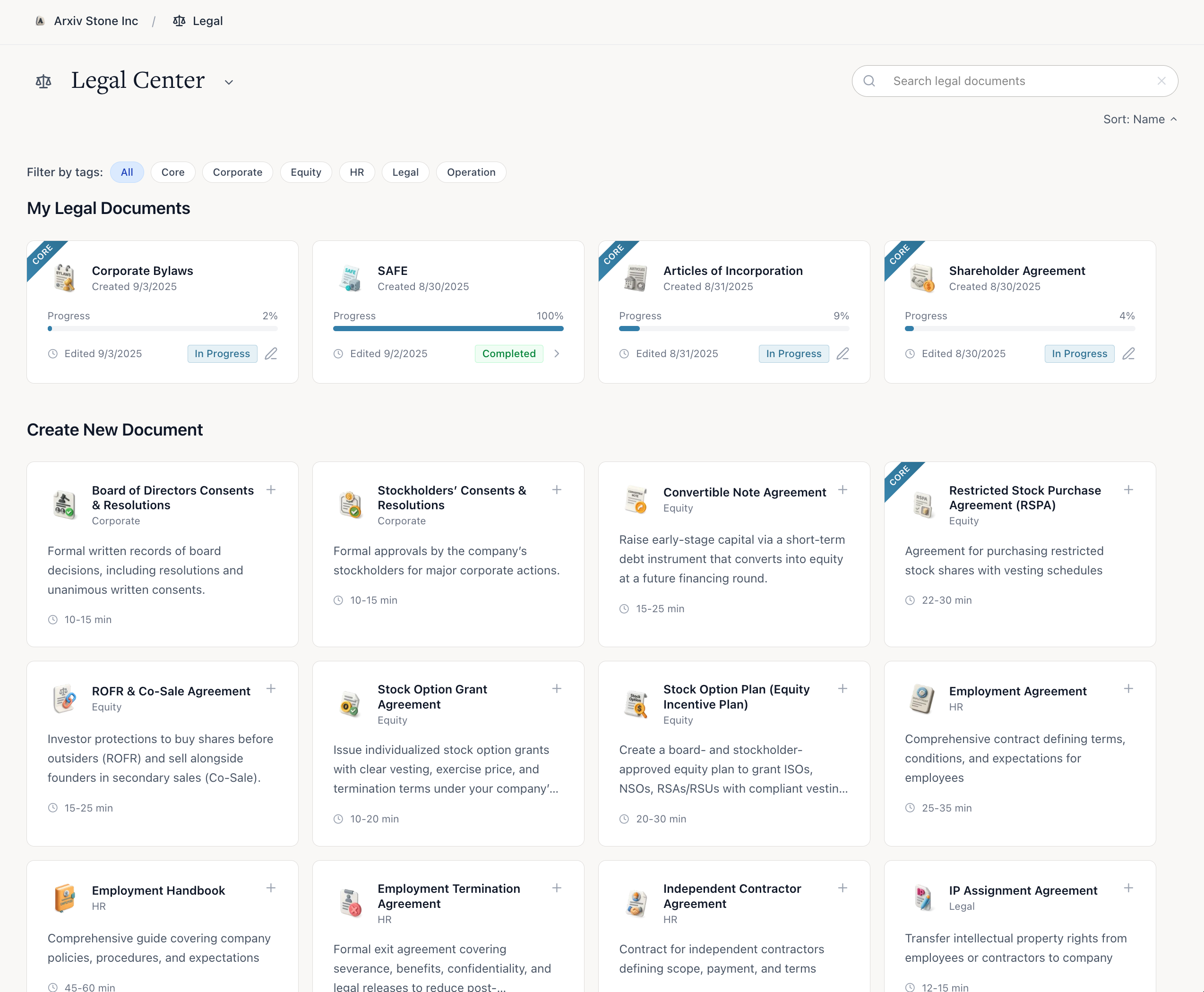 Smart Document Selection screenshot