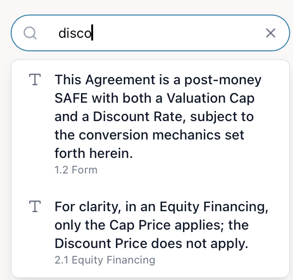 Advanced Legal Search screenshot
